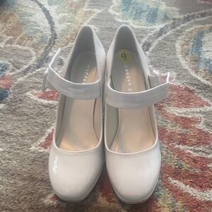 Madden Girl Classic White Heels